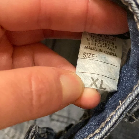 🌟DISTRESSED UNBRANDED SKINNY JEANS: SIZE 12 SEE MEASUREMENTS EUC - Picture 4 of 9